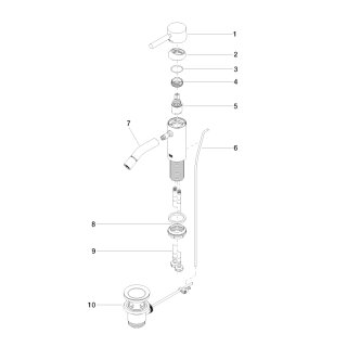 DORNBRACHT 33600660-39 Bidet-EHM mit Ablaufgarnitur META