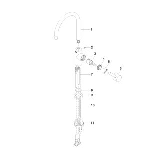 DORNBRACHT 33805888-42 ROBINET DE BARRE À LEVIER TARA 33805888