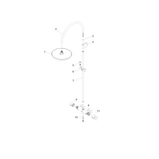 DORNBRACHT 34460809-27 Showerpipe mit Brause-Thermostat VAIA