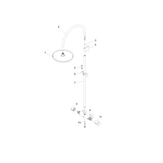 DORNBRACHT 34460892-39 Showerpipe mit Brause-Thermostat TARA
