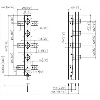 DORNBRACHT 3531197090 UP-Wandeinbaukasten für