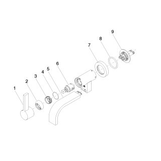 DORNBRACHT 36805782-42 WT-Wand-EHM ohne Ablaufgarnitur MEM