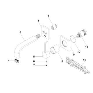 DORNBRACHT 36860782-39 WT-Wand-EHM ohne Ablaufgarnitur MEM