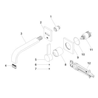 DORNBRACHT 36861782-42 WT-Wand-EHM ohne Ablaufgarnitur MEM