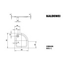 Kaldewei 456600010001 DW ZIRKON Mod.601-1,800x900x35
