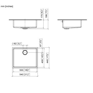 DORNBRACHT 38500004-86 Einzelbecken SERIENNEUTRAL 38500004