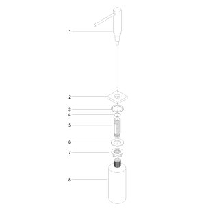 DORNBRACHT 82439970-42 Spender mit Rosette SERIENNEUTRAL