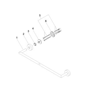 DORNBRACHT 83060979-28 Badetuchhalter SERIENSPEZIFISCH