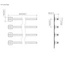 DORNBRACHT 83314980-00 Handtuchw&auml;rmer, 4-fach