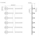 DORNBRACHT 83316979-00 Handtuchw&auml;rmer, 6-fach