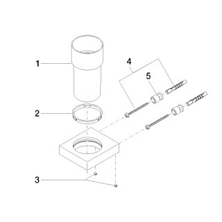 DORNBRACHT 83400780-39 Glash., Wandmodell SERIENSPEZIFISCH