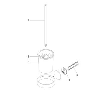 DORNBRACHT 83900809-39 Toiletten-Bürstengarnitur, Wandmodell
