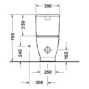 DURAVIT 20600900002 D-Code Stand-WC f.Kombi.,Tiefsp.,