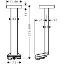 HANSGROHE 39768300 Deckenanschluss Axor ShowerSphere