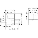 HANSGROHE 54173660 Waschtischunterschrank Xevolos E Sbma