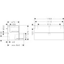 HANSGROHE 54185660 Waschtischunterschrank Xevolos E Sbma