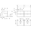 HANSGROHE 54197660 Waschtischunterschrank Xevolos E Sbma