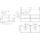 HANSGROHE 54200660 Waschtischunterschrank Xevolos E Sbma