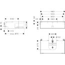 HANSGROHE 54314660 Waschtischunterschrank Xevolos E Sbma