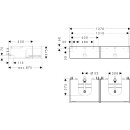 HANSGROHE 54317790 Waschtischunterschrank Xevolos E Sbma