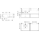 HANSGROHE 54320390 Waschtischunterschrank Xevolos E Sbma