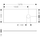 HANSGROHE 54334760 Konsole Xevolos E 1370x550 mm