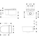 HANSGROHE 63021450 Wan.DuschWC Kompletts.LavaPura Elem.S
