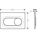 HANSGROHE 66002000 Bet&auml;tigungsplatte iFrame Original S
