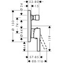 HANSGROHE 74416670 Wannenmischer Unterputz Zesis S