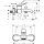HANSGROHE 75423140 Wannenmischer Aufputz Original