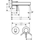 HANSGROHE 76051340 2-Loch Waschtischmischer Unterputz
