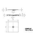 Kaldewei 465330020001 DW CONOFLAT Mod.783-1,900x900x32