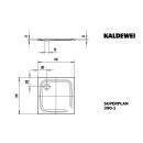 Kaldewei 446930023001 DW SUPERPLAN Mod.390-1,900x900x25