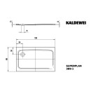 Kaldewei 447300013030 DW SUPERPLAN Mod.389-1,800x1200x25