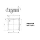 Kaldewei 440335000199 DW DUSCHPLAN Mod.545-2,900x900x65