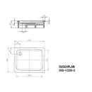 Kaldewei 448200013030 DW DUSCHPLAN Mod.555-1,800x1200x65