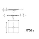 Kaldewei 465630023199 DW CONOFLAT Mod.786-1,1000x1000x32