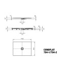 Kaldewei 466400013030 DW CONOFLAT Mod.794-1,800x1400x32