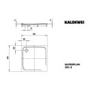 Kaldewei 447048040199 DW SUPERPLAN Mod.391-2,1000x1000x25