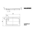 Kaldewei 430635040030 DW SUPERPLAN Mod.406-2,900x1200x25