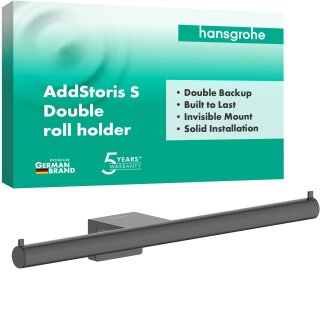 Hansgrohe 41768340 Doppelpapierrollenhalter AddStoris S
