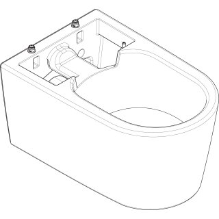 Hansgrohe 87949000 Wand WC Keramik für Wand-Dusch-WC