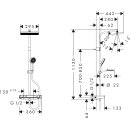 Hansgrohe 28648670 Showerpipe Activera Q 290/180 1jet