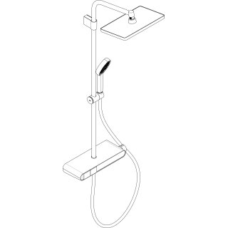 Hansgrohe 28649670 Showerpipe Activera Q 290/180 1jet