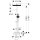 Hansgrohe 28747000 Activera Q Showerpipe 290/180 1jet