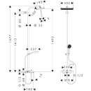 Hansgrohe 28753000 Activera Q Showerpipe 290/180 1jet