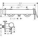 Hansgrohe 73622340 Brausemischer Aufputz Tecturis S