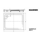 Kaldewei 430735040199 DW SUPERPLAN Mod.407-2,1000x1200x25