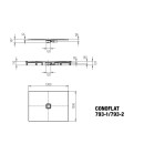 Kaldewei 466300013231 DW CONOFLAT Mod.793-1,1000x1300x32