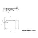 Kaldewei 432048043001 DW DUSCHPLAN Mod.420-2,900x1200x65